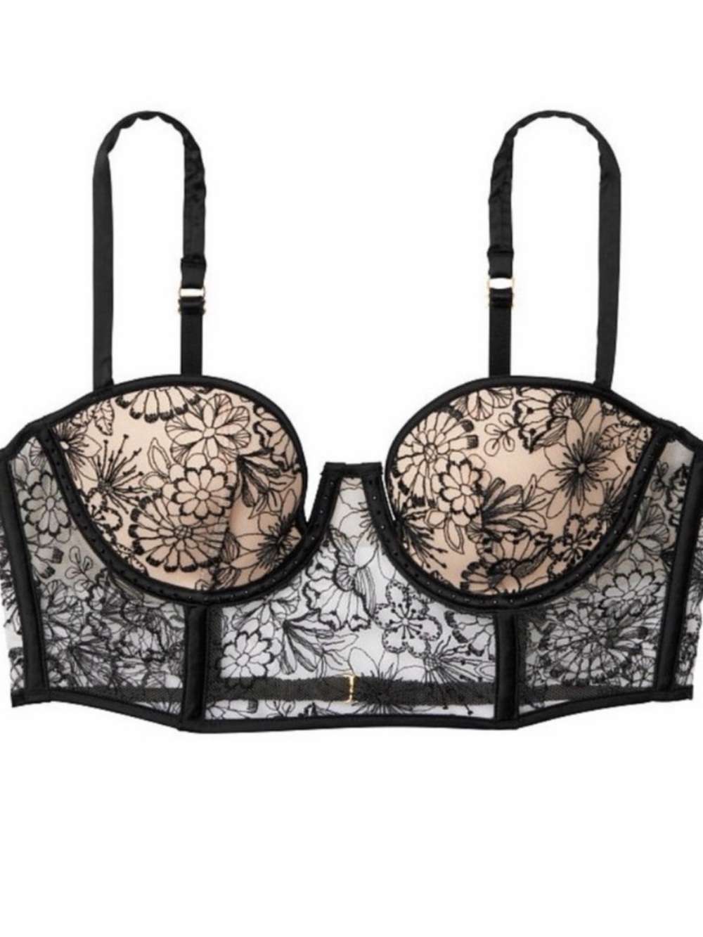 Victoria’s Secret Luxe Lace Bustier NWT